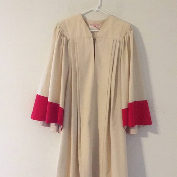 Murphy robes choir and pastor robe tan & red - Picture 2 of 6